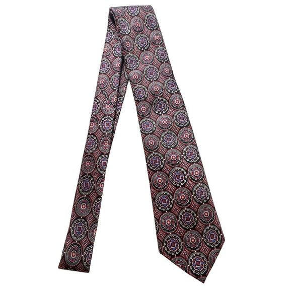 Pierre Cardin Necktie Medallion Pattern 100% Polyester Tie Men's Fashion Formal - Picture 11 of 13